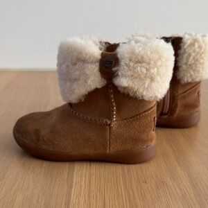 UGG Tan Shearling Ankle Boots